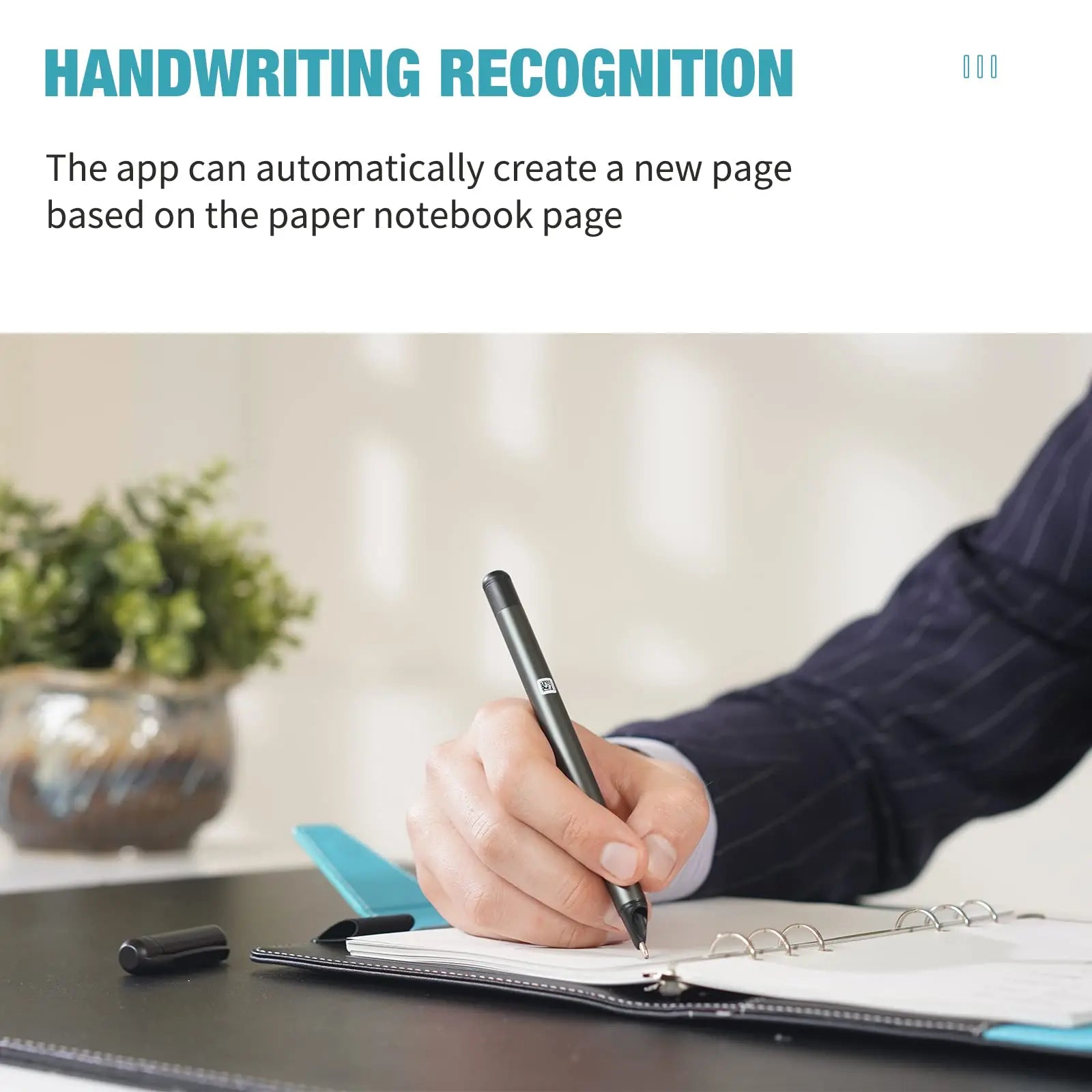 Smart Pen Set with OCR Technology - Digital Notebook and Bluetooth Sync Pen for Students, Designers, and Professionals for Note-Taking and Voice Recording