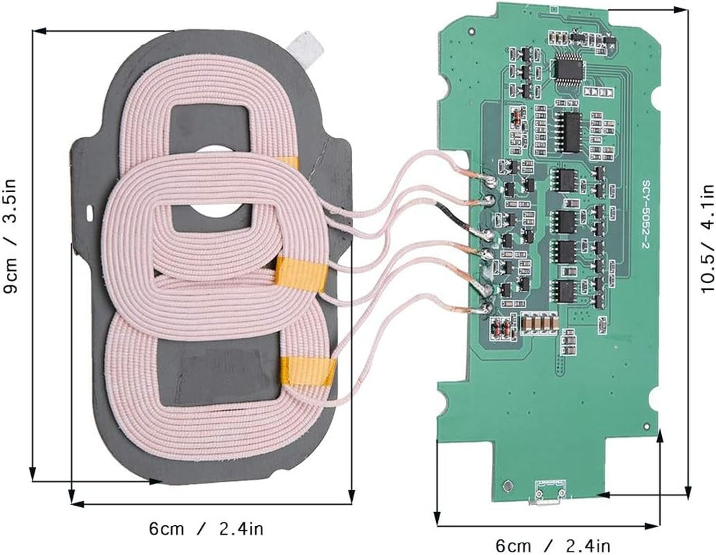 5W Wireless Charger Transmitter Module - Adopts 3 Coils - Built-In Short-Circuit, Over-Voltage - Wide Compatibility - DIY Wireless Charger Parts