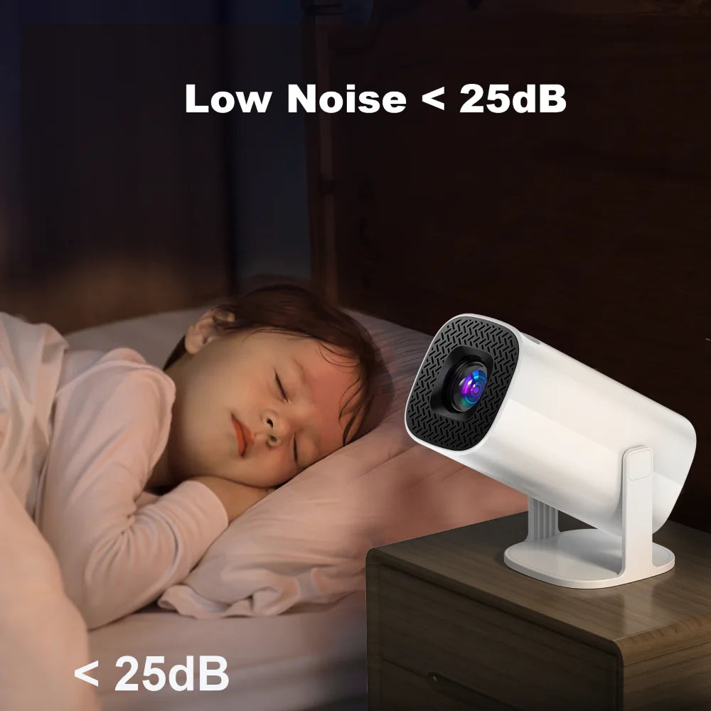 P30 Smart Mini Projector - Android 11, WiFi 6, 4K/1080P Support, Bluetooth 5.0, 1280x720 Resolution, Portable Home Cinema